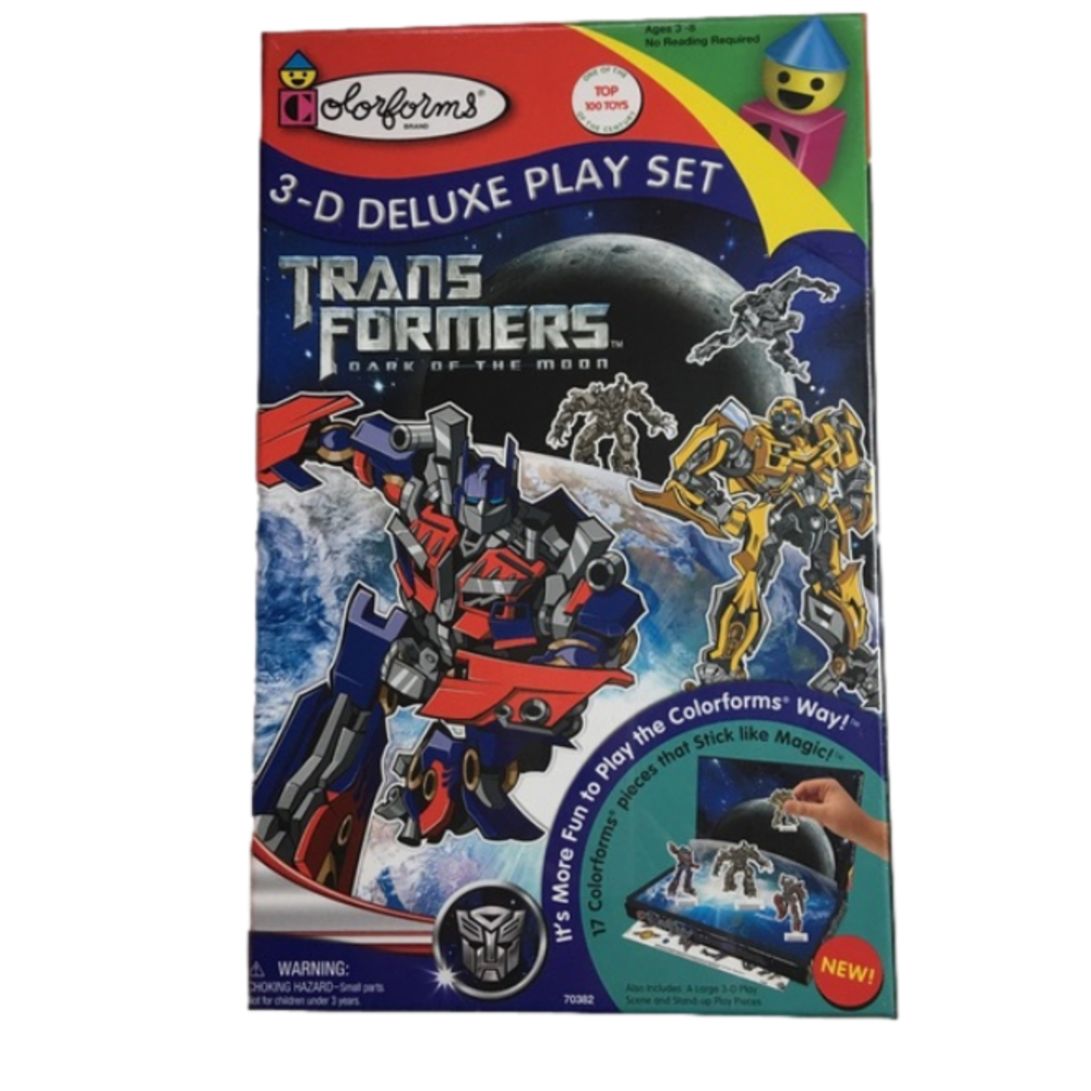 Colorforms Transformers 3-D Play Set New